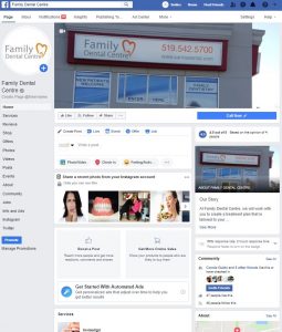 family dental centre sarnia facebook footer image